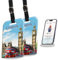 tag8 London Smart-Taschenanhänger, trendiger Gepäckanhänger, modischer digitaler Namensschild, Fluggesellschaftskonform, SITA World Tracer-Code aktiviert, Reise-Geschenkidee, Sammlerstück, 2 Stück
