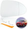Spiegelglas Ersatz für Opel Corsa D 07.2006-08.2014/Corsa E 09.2014-06.2019 beheizbar Ersatzspiegelglas Außenspiegel Asphärisch Außenspiegel Verstellbar Rückspiegelglas ABS-Seitenspiegelglas(Rechts)