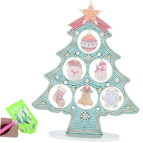 IMIKEYA 4 Sätze Ornamente Edelstein-Kunst-Malsets Feiertags-Diamant-Kunstdekor interessante Diamantkunst acrylbilder dekoration schlafzimmer entzückendes Diamantbild Diamant-Kit Segeltuch