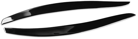 Windabweiser 2 stücke für BMW Auto Glanz Schwarz Scheinwerfer Augenlider Augenbrauen Trim Links + Rechts für BMW 3 Serie E92 E93 M3 2006-2012 Carbon Faser