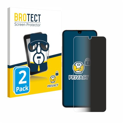 BROTECT Blickschutzfolie für LG V60 ThinQ | 2 Stück Anti-Spy Displayschutz Made in Germany Smartphones und Handys Privacy Screen Protector Blaulichtfilter Klare Folie