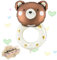 XL Folienballon Baby Bär Rassel – Großer Baby Shower Ballon Babyzimmer Deko Babyparty Geschenk wiederverwendbar
