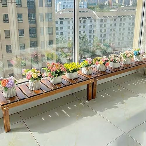 Window Plant Shelves For Optimal Light Exposure 15 Inch, Window Sill Wood Plant Shelf, Indoor Plant Shelf Window Ledge Garden Window Sill Extender For Micro Greens Kit, Seed Starter Pots, Planters(30x