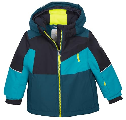 first instinct by killtec Niños Chaqueta de esquí/chaqueta funcional con capucha y protección contra la nieve FISW 42 MNS SKI JCKT, petrol, 86/92, 43389-000