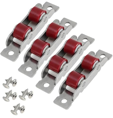 4Pcs Sliding Door Fittings Door Sliding Roller Home Garden Door Sliding Roller Slot Wheel Door Hardware