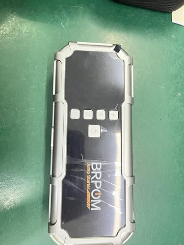 BRPOM Starthilfe Powerbank für Pkw mit Kompressor 160PSI,8000A 26800mAh Auto Starthilfe Powerbank für All Benzin und 12.0L Dieselmotor,Starter Powerbank Eingang/Ausgang und 600LUM LED-Licht