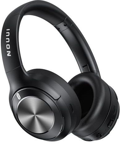 Hybrid Active Noise Cancelling Headphones, Over Ear Bluetooth Wireless Headphones, Hi-Res Audio, Deep Bass, Quick Charge,70H Battery, Soft Ear Cushions Bluetooth 5.4 Headset for Trave/Work/Home/Office