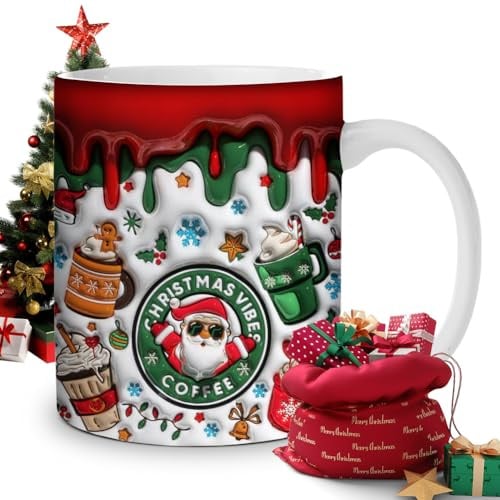 Weihnachtstasse Kaffeebecher, Becher, Kaffeetassen, Heißgetränkebecher, Tasse Winter Weihnachten, Wintertasse, Weihnachtskaffeebecher, Porzellantassen