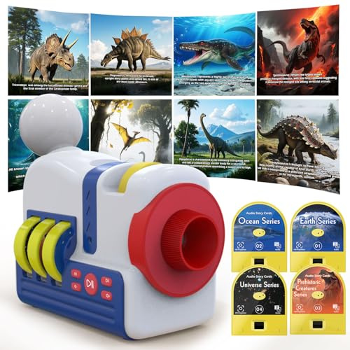 Glotella Story Projector for Kids, Night Light and White Noise, Bedtime, Storytelling Projector, Toy, Gift for Toddlers Aged 3+