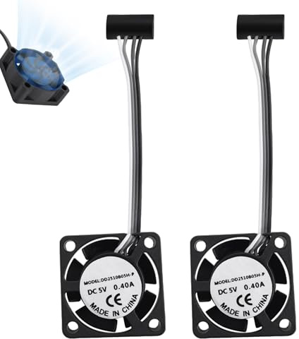2pcs Extruder Hotend Cooling Fans for Bambu Lab P1P/P1S 3D Printer | High-Speed Silent 3D Printer Cooling Fan Accessories Parts for Fast Heat Dissipation