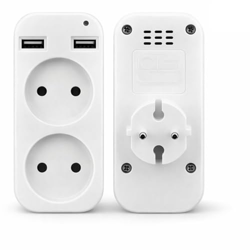 AntDau71 Caméra espion WiFi interne 1080P intégrée en multiprise, mini caméra cachée avec microphone, détection de mouvement, contrôle de l'application - CW1015