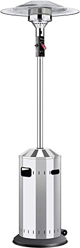 Enders Elegance - Calentador de Gas para Patio, 8 kW, 30 mbar, Acero Inoxidable, Color Plateado