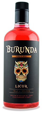 Burunda - VERSION CLÁSICA - Licor macerado en los 15 chilis más picantes del mundo - 0,75 cl (Hierbas, especias y chili)