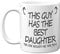 Stuff4 This Guy Has The Best Daughter Mug - Fathers Day Present from Daughter, Dad Gifts 11oz Ceramic Dishwasher Safe Coffee Mugs - Birthday, Christmas Day, Secret Santa, Cup Made in UK