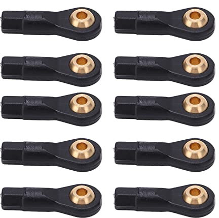 RiToEasysports Extremos de la Barra de Acoplamiento del Soporte de la Rótula M2, 10 Piezas de Plástico RC Car M2 Extremo de la Barra de Acoplamiento Rótula RC Car Tie Rod Rótula Rótula Enlace
