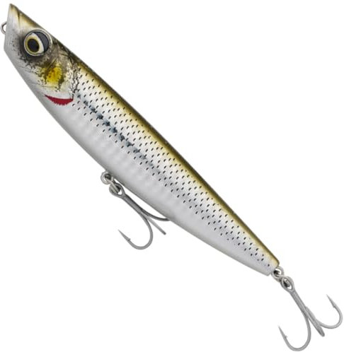 Savage Gear schwimmender Wobbler für Wolfsbarsche Pop Walker 2.0 7cm 7g, Farbe:Sexy Mullet