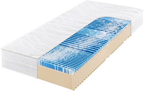 Frankenstolz 7-Zonen-Gelart-Komfortschaumkern-Matratze Bodensee KS Härtegrad 2 90x200 cm