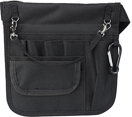 Stilltasche, Bauchtasche für Krankenschwester, Gürteltasche, -Organizer für Stillwerkzeuge, Hüfttasche für Krankenschwester, Schwarz