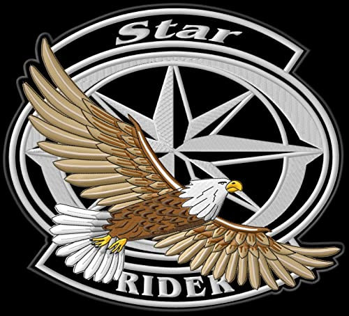 Masterpatch Aufnäher bestimmt für Fans Yam Star Eagle XL Patch Intended for Drag Midnight v Wild Road Star Bikers 125 250 400 650 950 1100 Motorrad parche Bordado brodé patche écusson Toppa ricamata
