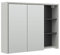 Vicco Badspiegelschrank Viola, Grau/Anthrazit, 100 x 75 cm