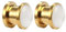 Whoiy Tunnel 14mm Gold, 1 Paar Edelstahl Katzenauge Gauges Ears Plugs And Tunnels Schrauben Tunnel Expander Stretching