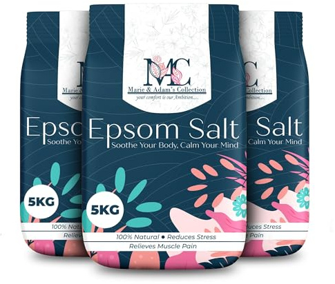 Pure Epsom Salts 5kg | Magnesium Sulfate Bath Salt | 100% Pure Epsom Salts, Our Magnesium Sulfate Bath Salts are Premium Bath Salts for Men and Women, Magnesium Bath Salts for Muscle Soak (3)