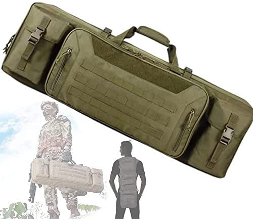 ANSNOW Taktische Waffentasche Für Karabiner, Airsoft-Schießen, Schultertaschen, Gewehrtaschen Für Zielfernrohrgewehre, Gewehrrucksack, Taktische Doppelwaffentaschen Für Gewehre/D
