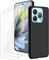 LYZXMY Hülle für ZTE Blade A75 4G(6.6) Schwarz Handyhülle + 3 Stück Gehärtetes Glas Schutzfolie, Case Weich Silikon TPU Schutzhülle Cover 9H Härte HD Gehärtetes Glasfolie Glas