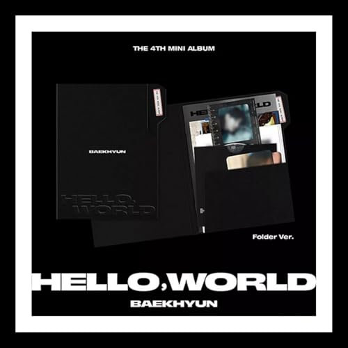 EXO BAEKHYUN HELLO, WORLD 4th Mini Album (FOLDER Ver. + Gift Card) K-POP SEALED