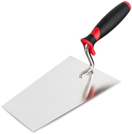 Trapezkelle 180 x 125 mm Maurerkelle mit Gummigriff Stukkateurkelle Putzkelle Stukkateurspachtel (Trapezkelle 180mm)