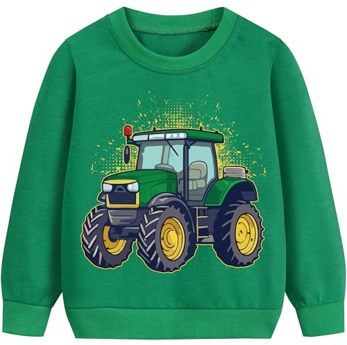 DHASIUE Kids Boys Dinosaur Sweatshirt Jumper T-Shirt Cute Long Sleeve Tops Casual Cotton Tee Shirts Toddler Clothes Age 1-7 Years