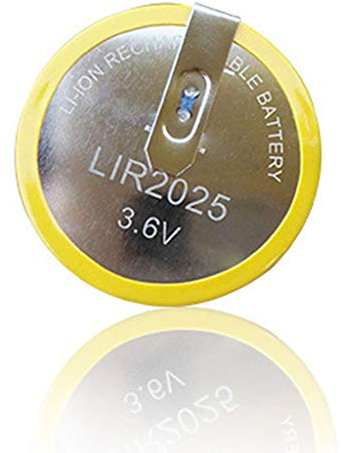 WWHJR LIR2025 - Batería recargable de 3,6 V para llave de coche, para alarmas, fichas dinámicas