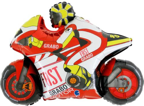 Folienballon Motorrad-in Motorrad Form 74 cm – Perfekte Party-Dekoration für Kindergeburtstage, Sommerfeste und besondere Anlässe