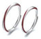 MILANG Anello Coppia Regolabile in Argento Sterling 925 con Filo Rosso, Fedi Nuziali e Anelli di Promessa, Regalo di San Valentino per Donna e Uomo