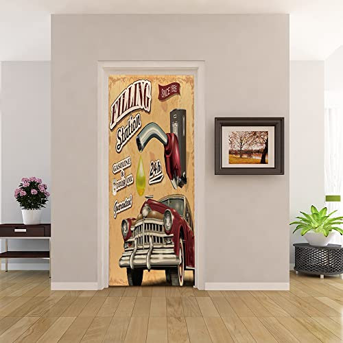 Türtapete Selbstklebend 100x200 TürPoster 3D Türaufkleber Türfolie türsticker Foto Vinyl Tür Plakat für Schlafzimmer Toilette Verschönern Deko türen Auto