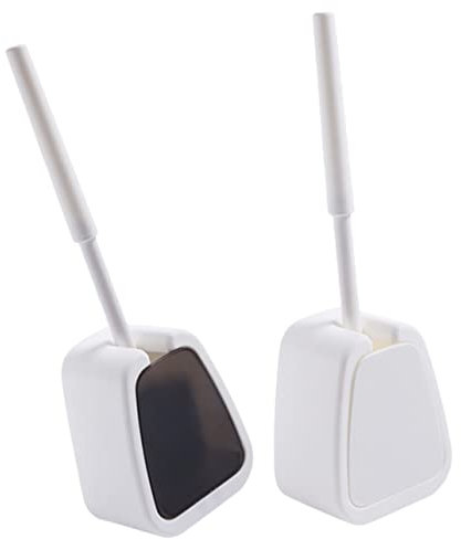 SEWOART 2pcs Wall Mount Toilet Brush Long Handle Bowl Cleaner Brush for Bathroom