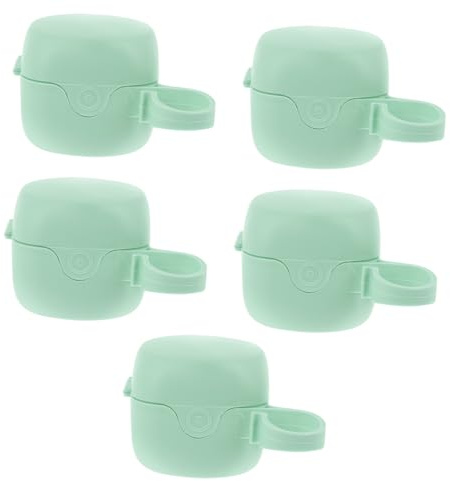 IMIKEYA Lot De 5 Boîtes Porte-tétines Pour Bébé, Portable Et Léger, En Pp Résistant, Vert, Étui De Rangement Anti-poussière Pour -nés Et Voyages