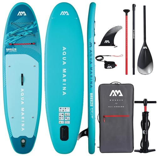 Aqua Marina BREEZE 9'10 All Round Inflatable Stand Up Paddleboard Package
