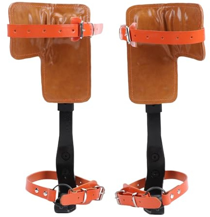 Fabater Verstellbare Baumkletterspikes aus Edelstahl, Sichere Anti-Rutsch-Pedalausrüstung Zum Obstpflücken, Beschneiden, Geeignet für Verschiedene Aktivitäten