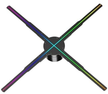 Projecteur holographique 3D 42-100 cm avec Ventilateur, Wi-FI, Affichage publicitaire, Logo Lumineux, enseigne LED, Lampe, projecteurs tridimensionnels(60cm)