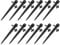 50Pcs Tropfbewässerung Rasen Garten Bewässerung Dripper Sprinkler 360 Grad 8 Löcher Gemüsegarten Kräutergarten Einstellbar für Garten Gewächshäuser Blumenbeete Gewächshaus Flower Bed Terrasse