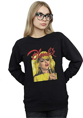 Absolute Cult Blondie Women's Singing with Mic Sweatshirt Black Small