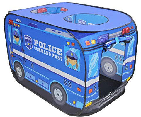deAO Tente Concept Voiture de Police – Espace de Jeu intérieur comme extérieur pour Enfant