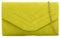 A2ZUKFashion Bolso de mano para mujer, de ante sintético, con solapa, para fiestas, lime green