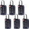 OW-Travel Zahlenschloss 4 Stellig Kofferschloss Vorhängeschloss Gepäckschloss Sicherheitsschloss Diebstahl Sicheres Lock TSA USA Schloss Zahlencode für Reisekoffer Spind Rucksack Luggage:6 Schwarz
