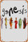 Genesis Band Poster 30,5 x 20,3 cm Vintage Metall Blechschild Home Decor Garage Mann Höhle Wandkunst