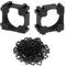 100 Pcs 18650 Lithium Battery Bracket Cylindrical Battery Pack Bracket Stand Battery Holder Lithium Battery Organiser Spacer Battery Cell Holder Safety Anti Vibration