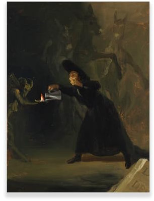 Generic Francisco Goya Gemälde – Der verzauberte Mann – Renaissance-Kunstdrucke – Heimdekoration – Kunstleinwand für Wohnzimmer, ungerahmt (30 x 40 cm)