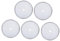 Akozon Lot de 5 filtres à café en acier inoxydable - Convient pour cafetière à piston de 600 ml - Accessoire de filtre en maille de qualité supérieure