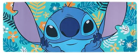 Stitch Desk Mat - Officially Licensed Disney, Non-Slip Rubber Mouse Pad, Vibrant Lilo & Stitch Tropical Design, Perfect for Gaming, Working or Browsing, Home Office Accessory | Paladone